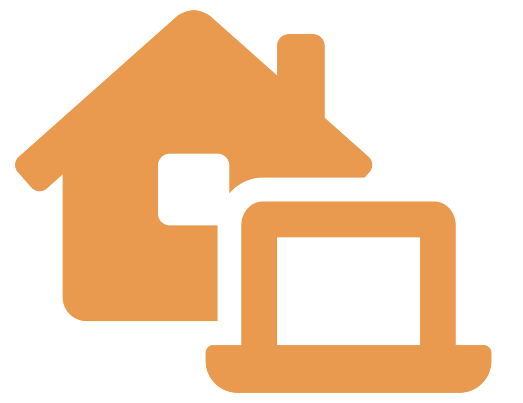 House and laptop icons